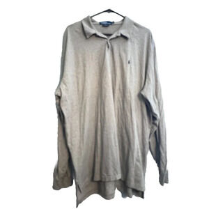 Polo Ralph Lauren Polo Shirt Long Sleeve Tan Men’s Size 2XL